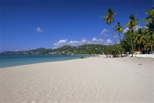 Prints of Grand Anse beach, Grenada, Windward Islands, West Indies, Caribbean, Central America Grenada Prints: Grand Anse Beach Print, Grenada
