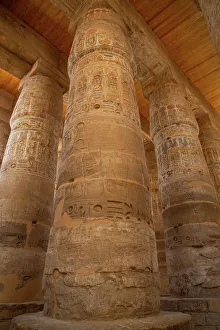 Karnak Temple Luxor Egypt Prints: The Great Papyrus Columns, Hypostyle