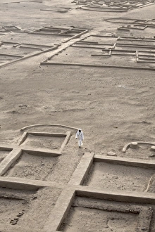 Archaeological Site In Africa Prints: The grounds surrounding the 3