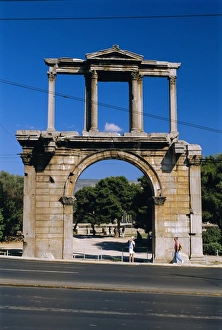 Roman Ruins In Greece Prints: Hadrians Arch