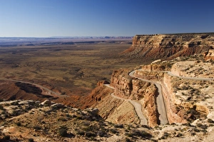 Hairpin bends leading down to the Valley of the Gods Hairpin bends leading down to the Valley of the Gods
