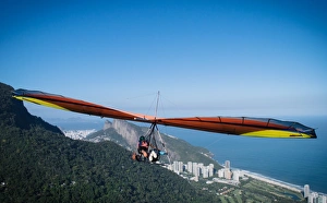Hang gliding in Rio de Janeiro, Brazil, South America Hang gliding in Rio de Janeiro, Brazil, South America