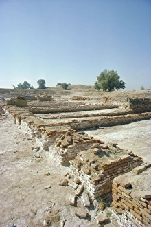 Clear Blue Sky Landscapes Prints: Harappa site