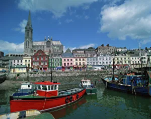 Prints of The harbour at Cobh, County Cork, Munster, Republic of Ireland, Europe Republic Of Ireland Prints: Cobh Harbour Print