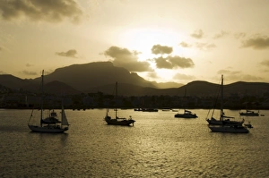 Harbour of Mindelo, Sao Vicente, Cape Verde Islands, Africa Harbour of Mindelo, Sao Vicente, Cape Verde Islands, Africa