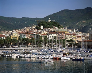 Italian Riviera Towns Prints: Harbour and town