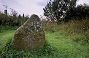 Scotland Travel Photography Prints: Headstone marking the Well of the Dead