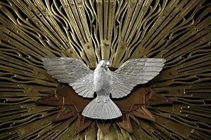 Heiliggeistkirche church holy spirit dove by Joseph Plecnik, Vienna, Austria, Europe Heiliggeistkirche church holy spirit dove by Joseph Plecnik, Vienna, Austria, Europe