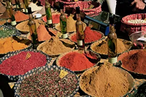 Herbs and spices, Aix en Provence, Bouches du Rhone, Provence, France, Europe Herbs and spices, Aix en Provence, Bouches du Rhone, Provence, France, Europe