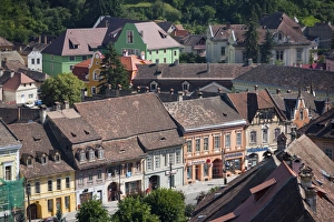Hermann Oberth Square, UNESCO World Heritage Site, Sighisoara, Transylvania Hermann Oberth Square, UNESCO World Heritage Site, Sighisoara, Transylvania