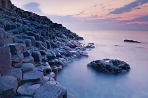 Hexagonal basalt columns of the Giants Causeway, UNESCO World Heritage Site Hexagonal basalt columns of the Giants Causeway, UNESCO World Heritage Site