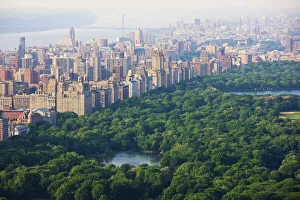 High angle view of Central Park and the Upper West Side, Manhattan, New York City High angle view of Central Park and the Upper West Side, Manhattan, New York City