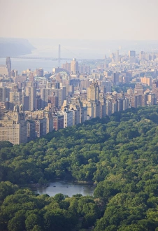 High angle view of Upper West Side and Central Park, Manhattan, New York City High angle view of Upper West Side and Central Park, Manhattan, New York City