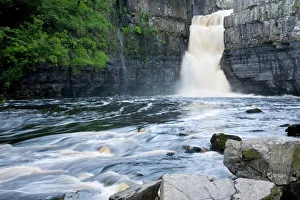 High Force, Englands biggest waterfall, on the River Tees near the village of High Force, Englands biggest waterfall, on the River Tees near the village of