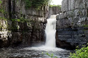 High Force Waterfall, 70 feet (21 m) high, Upper Teesdale, County Durham High Force Waterfall, 70 feet (21 m) high, Upper Teesdale, County Durham