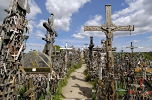 Prints of Hill of Crosses, near Siauliai, Lithuania, Baltic States, Europe Lithuania Prints: Hill of Crosses Print, Lithuania
