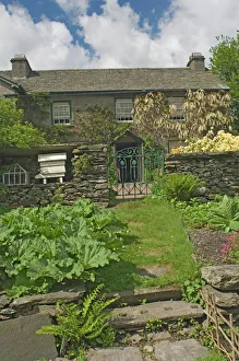 Hilltop, the home of Beatrix Potter, from the kitchen garden, Near Sawrey, Lake District National Park, Cumbria Hilltop, the home of Beatrix Potter, from the kitchen garden, Near Sawrey, Lake District National Park, Cumbria