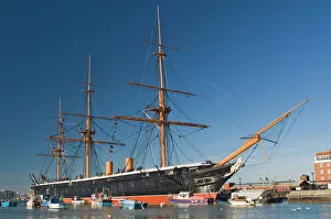 HMS Warrior, 1860, iron hull, built 1769-1765, sail and steam powered, Portsmouth Historical Dockyard, Portsmouth HMS Warrior, 1860, iron hull, built 1769-1765, sail and steam powered, Portsmouth Historical Dockyard, Portsmouth