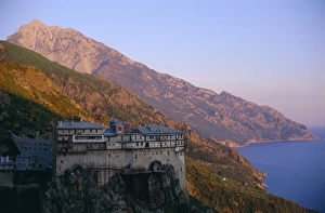 Print of The Holy Mountain, Mount Athos Landscape