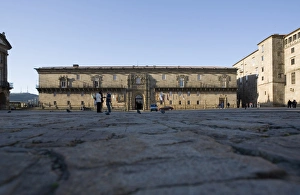 Hostal de los Reyes Catolicos, dating from 1499, now a Parador hotel, Praza do Obradoiro Hostal de los Reyes Catolicos, dating from 1499, now a Parador hotel, Praza do Obradoiro