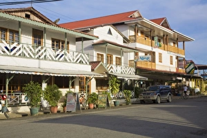 Hotels in main street, Colon Island (Isla Colon), Bocas del Toro Province Hotels in main street, Colon Island (Isla Colon), Bocas del Toro Province