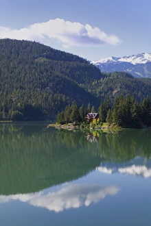 House on the shore of Green Lake, Whistler, British Columbia, Canada, North America House on the shore of Green Lake, Whistler, British Columbia, Canada, North America
