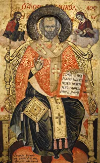 Albania Prints: 16th Century Print of Onufri's Icon