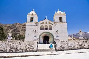 Images Dated 30th October 2014: Iglesia de Santa Ana de Maca, a church in Maca, Colca Canyon, Peru, South America