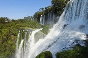 Images Dated 5th August 2016: Iguazu Falls from Argentinian side, UNESCO World Heritage Site, on border of Argentina and Brazil