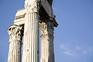 Historical Landmark Photography Prints: The Imperial Forums, the Temple of Saturn, Rome, Lazio, Italy, Europe