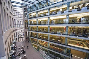 British Columbia Travel Destinations Prints: Inside Vancouver Public Library, designed by Moshe Safdie, Vancouver, British Columbia