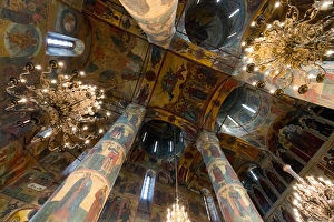 Moscow Kremlin Cathedral Prints: Interior of Annunciation Cathedral, Kremlin, UNESCO World Heritage Site, Moscow, Russia