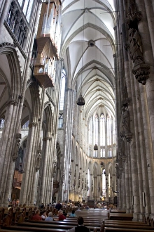 German Cathedral Architecture Prints: Interior, Cologne Cathedral