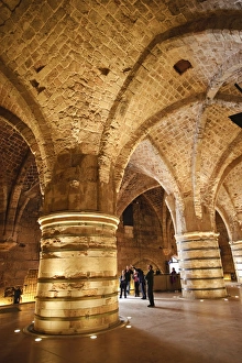 Middle East Architecture Photography Prints: Interior of the Crusader Castle, Akko (Acre), Israel, Middle East