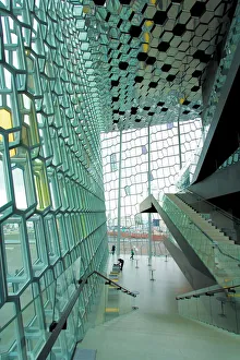 Prints of Interior of the Harpa concert hall, Reykjavik, Iceland, Polar Regions Iceland Prints: Interior of the Harpa Concert Hall Print, Reykjavik, Iceland