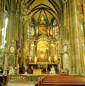 Interior of St. Stephans Cathedral, Vienna, Austria Interior of St. Stephans Cathedral, Vienna, Austria
