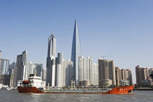International Finance Tower and skyline of Pudong new area, Shanghai, China, Asia International Finance Tower and skyline of Pudong new area, Shanghai, China, Asia