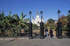 Louisiana Travel Destinations Prints: Jackson Square, St