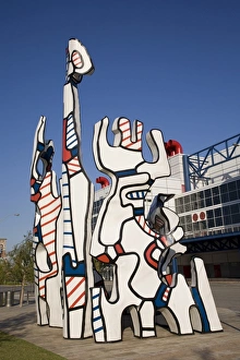Jean Dubuffet statue called, Monument au Fantome, downtown Houston, Texas Jean Dubuffet statue called, Monument au Fantome, downtown Houston, Texas