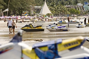 Jetskis, Patong beach, Phuket, Thailand, Southeast Asia, Asia Jetskis, Patong beach, Phuket, Thailand, Southeast Asia, Asia