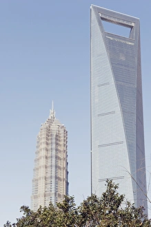Jinmao Tower and International Finance Tower in Pudong new area, Shanghai, China, Asia Jinmao Tower and International Finance Tower in Pudong new area, Shanghai, China, Asia