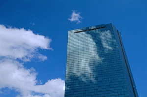 Blue Sky Urban Scene Prints: John Hancock Tower