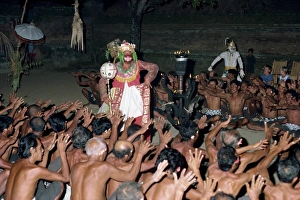 Traditional Indonesian Dance Prints: Kecak dance