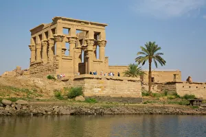Kiosk of Trajan in the foreground, Temple of Isis, UNESCO World Heritage Site Kiosk of Trajan in the foreground, Temple of Isis, UNESCO World Heritage Site
