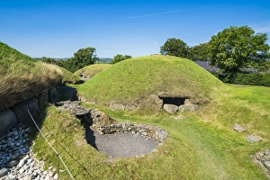 UNESCO World Heritage Site Ireland Prints: Knowth, Neolithic passage grave, UNESCO World Heritage Site, prehistoric Bru na Boinne