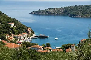Kuoni Print, Ithaca Island Landscape