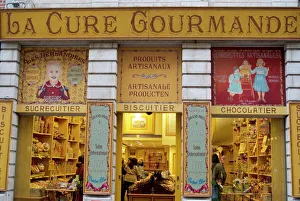 La Cure Gourmand sweet, biscuit and chocolate shop, Brussels, Belgium, Europe La Cure Gourmand sweet, biscuit and chocolate shop, Brussels, Belgium, Europe