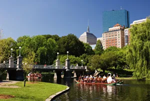 Lagoon Bridge and Swan Boat in the Public Garden Lagoon Bridge and Swan Boat in the Public Garden