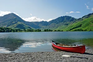 Lake Buttermere with Fleetwith Pike and Haystacks, Lake District National Park, Cumbria, England, United Kingdom Lake Buttermere with Fleetwith Pike and Haystacks, Lake District National Park, Cumbria, England, United Kingdom