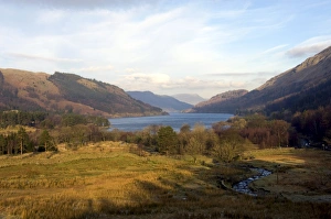Lake Thirlmere reservoir from the Dunmail Rise road, Lake District National Park, Cumbria, England, United Kingdom Lake Thirlmere reservoir from the Dunmail Rise road, Lake District National Park, Cumbria, England, United Kingdom